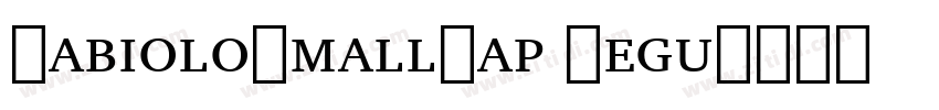 FabioloSmallCap Regu字体转换